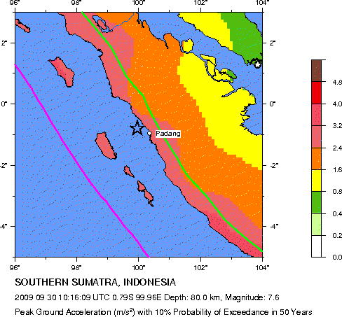 Gempabumi 7,6 SR Guncang Sumatera Barat